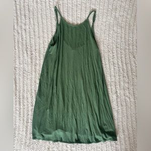 green swing dress